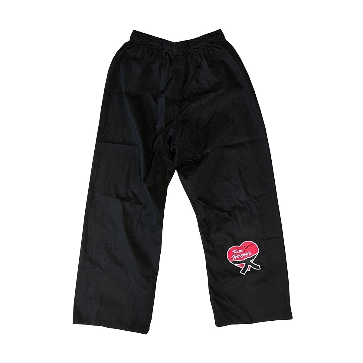 Kampfkunst-Anzug_schwarz_Hose_vVorne_liegend