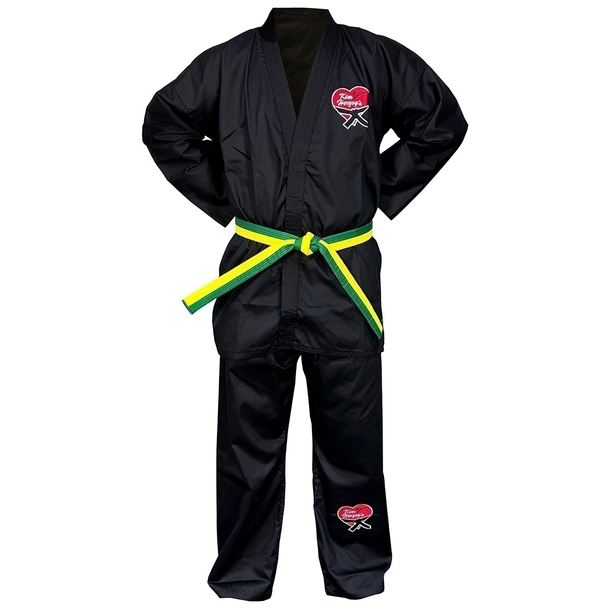 Kampfkunst-Anzug_schwarz_vVorne_ArmeHinten