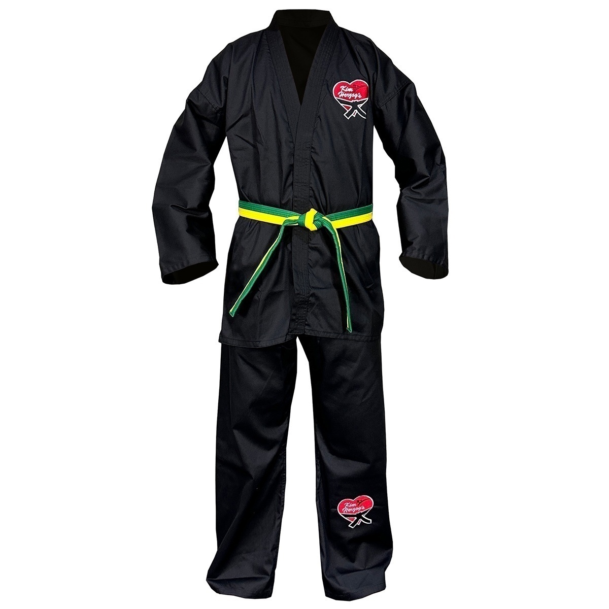 Kampfkunst-Anzug_schwarz_vVorne_ArmeVorne